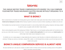 Tablet Screenshot of bionic.co.uk
